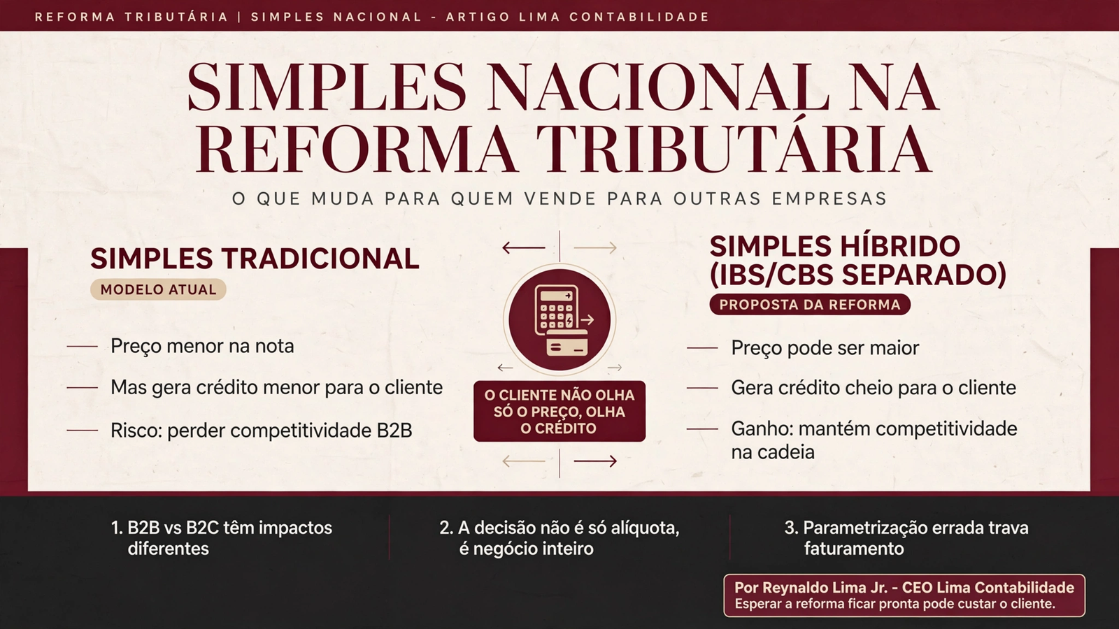 Simples Nacional na Reforma Tributária: o que muda para quem vende para outras empresas